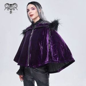 Quilted Purple Cape Devil Fashion